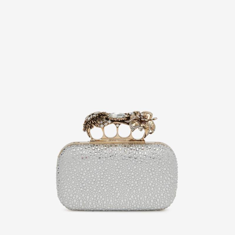 ALEXANDER MCQUEEN - Flower Knuckle Clutch - Item 7871291X3CC1402